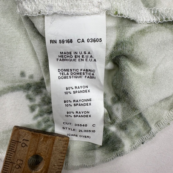 Karen Kane Summer Garden Green‎ Shirt Cascade Size XS - Picture 6 of 6